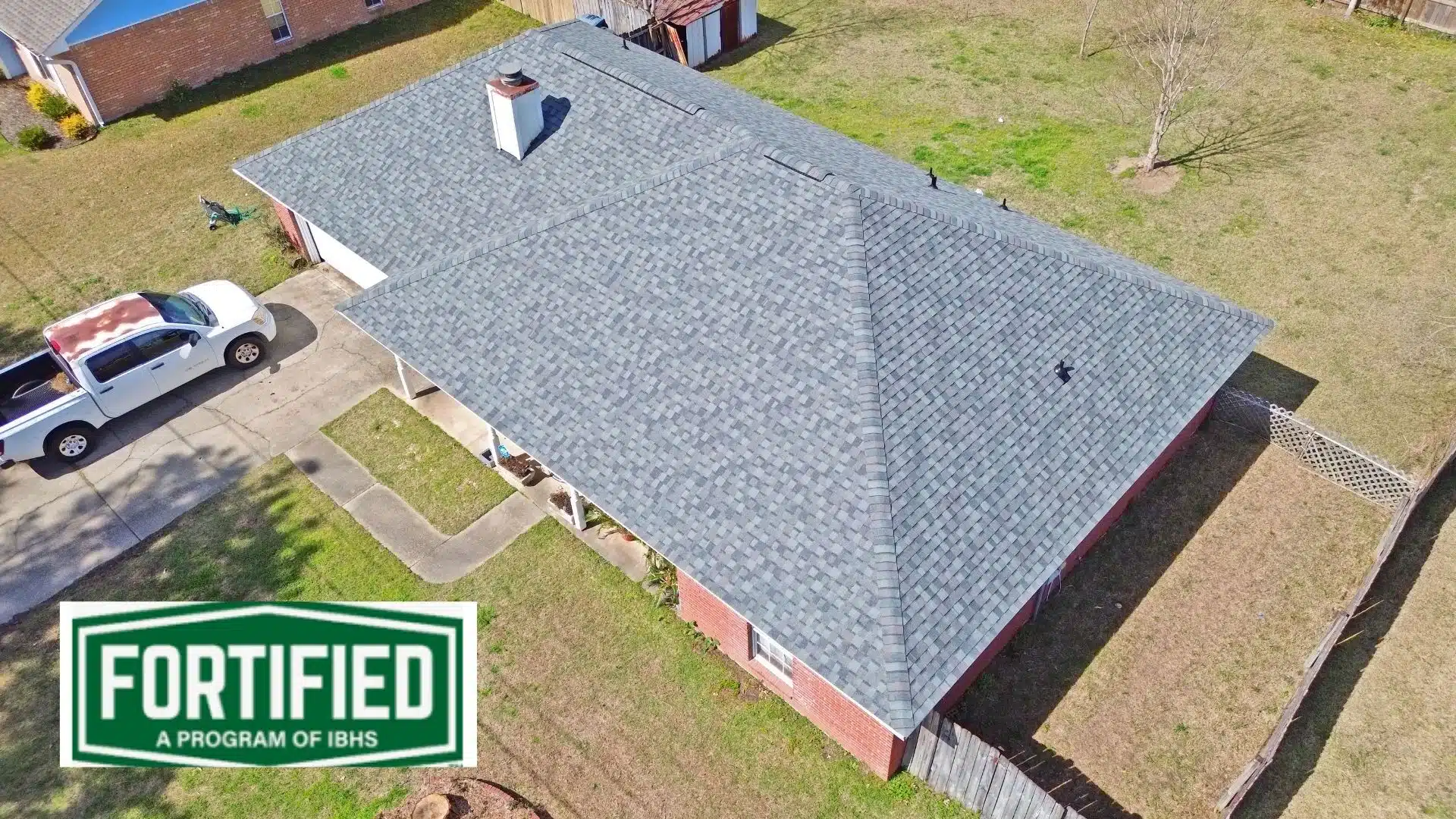 Completed fortified roof with IBHS certification in Gulfport MS installed by a top-rated roofer near me—highlighting durability and cost value from the blog “How Expensive Are Fortified Roofs?”