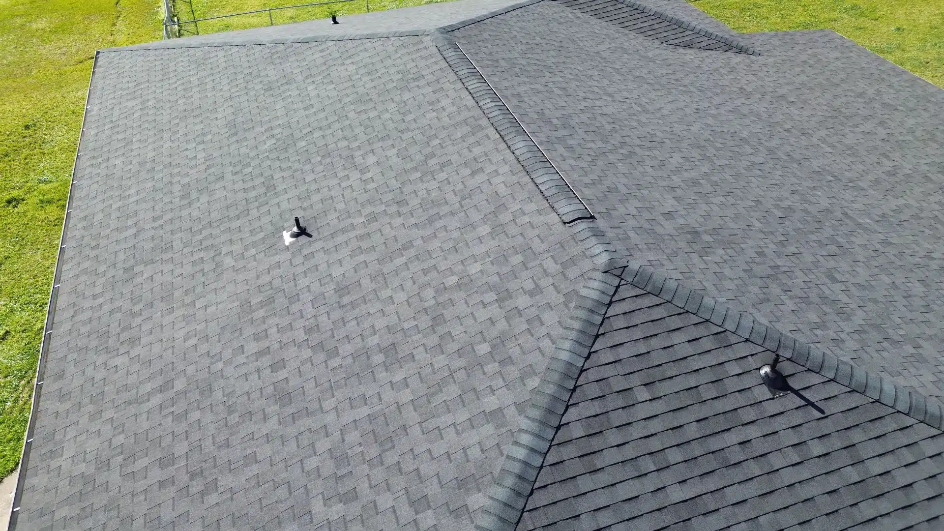A newly installed FORTIFIED shingle roof showcasing impact-resistant materials by a trusted roofing contractor in Gulfport MS, ideal for storm protection.