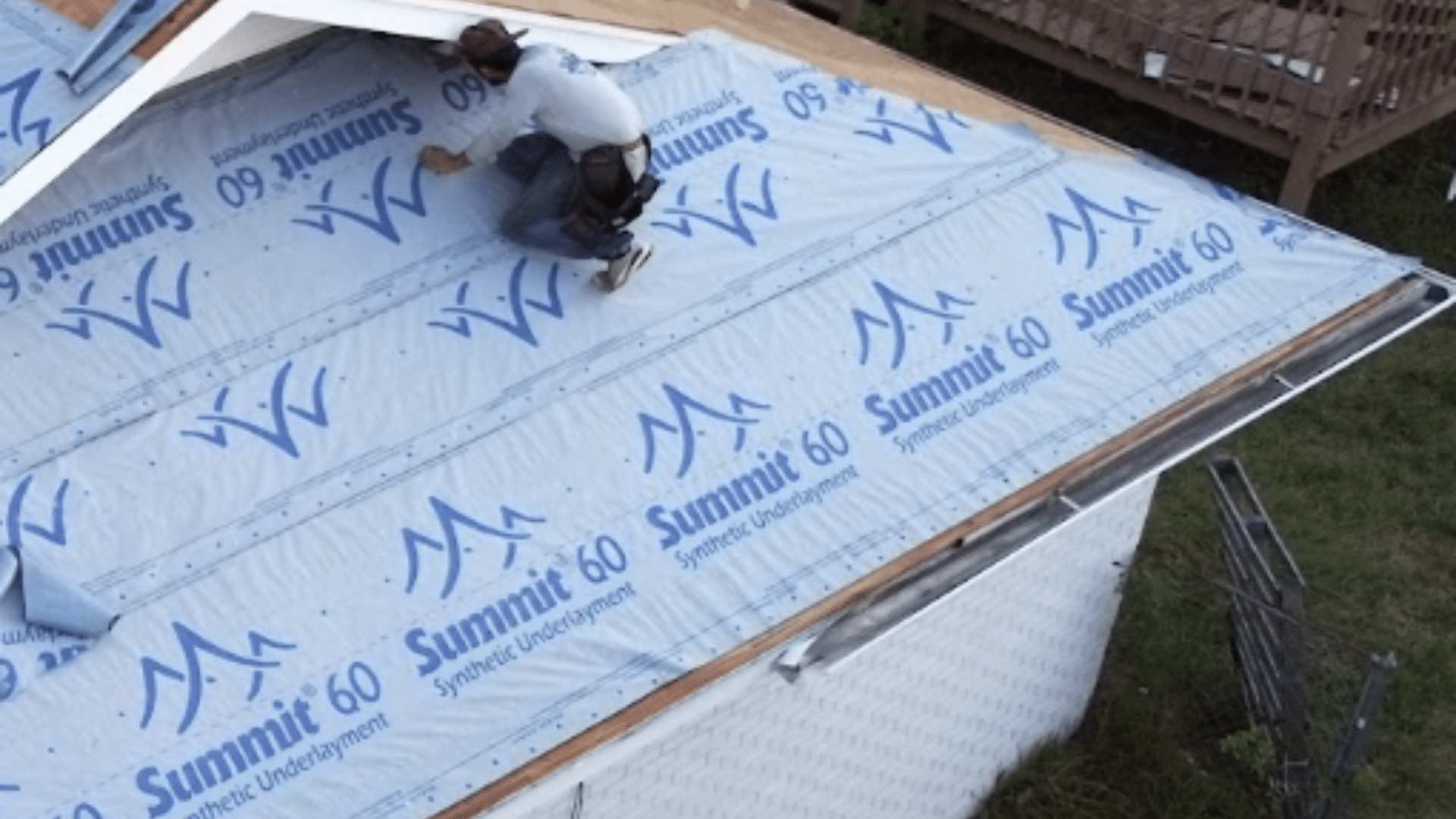 Why Gulfport’s Coastal Conditions Demand Specialized Roofing Installation Techniques 1 Roofing company Gulfport MS applying water-resistant synthetic underlayment to protect decking from humidity and storm-driven rain.