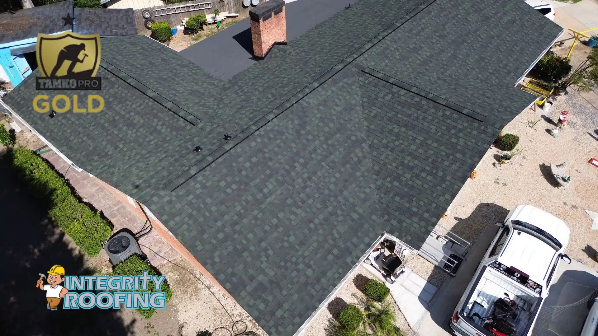 TAMKO Titan XT shingles installed on a Gulfport MS home, designed for wind resistance and coastal storm protection on the Mississippi Gulf Coast