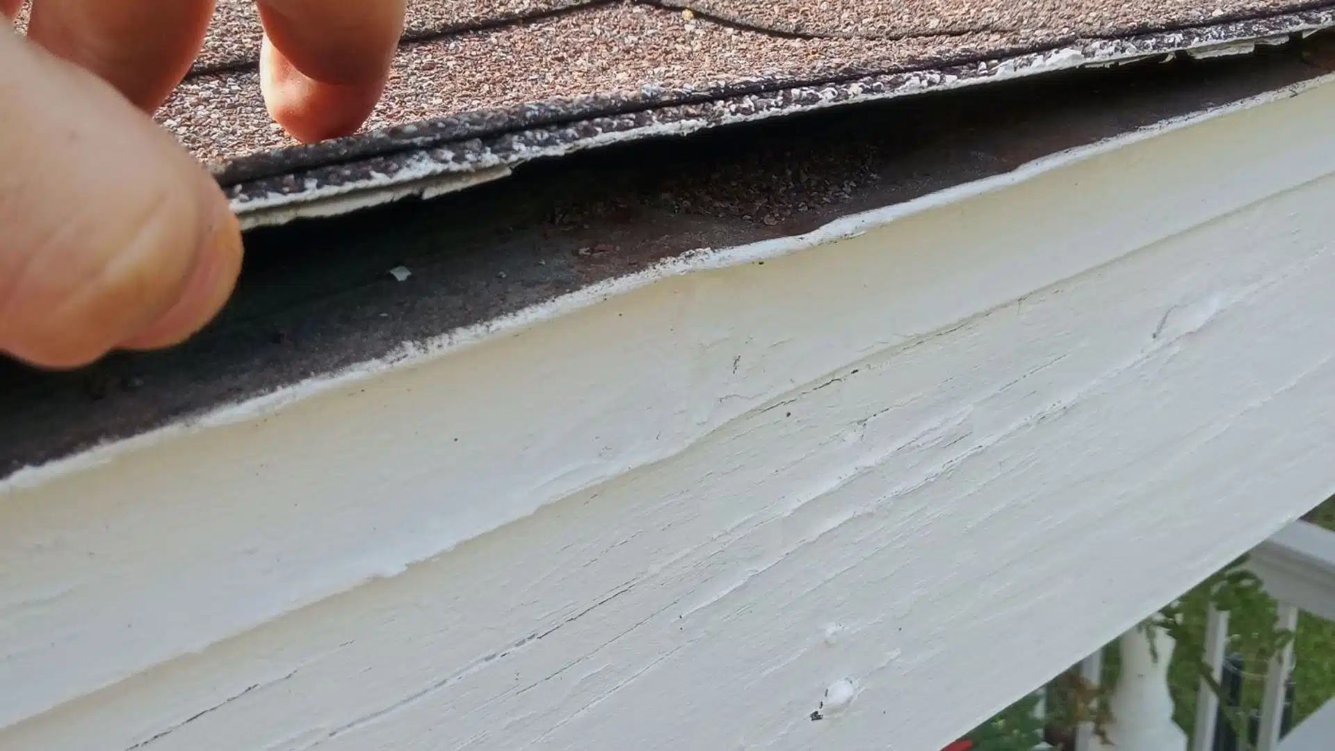 Roof inspection on a storm-damaged home in Coastal Mississippi after severe coastal weather and hurricane conditions