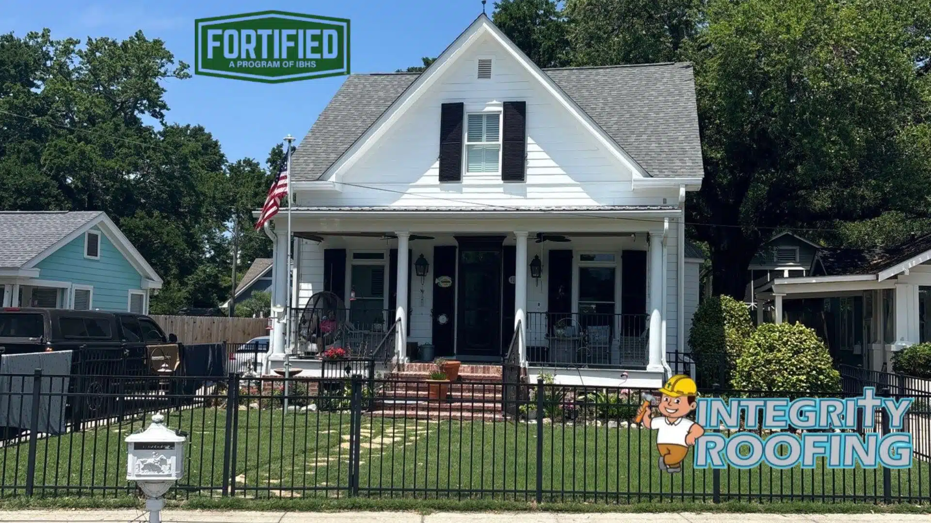Mississippi Gulf Coast homeowner meeting with Integrity Roofing about applying for the Strengthen Mississippi Homes FORTIFIED roof grant in 2026.